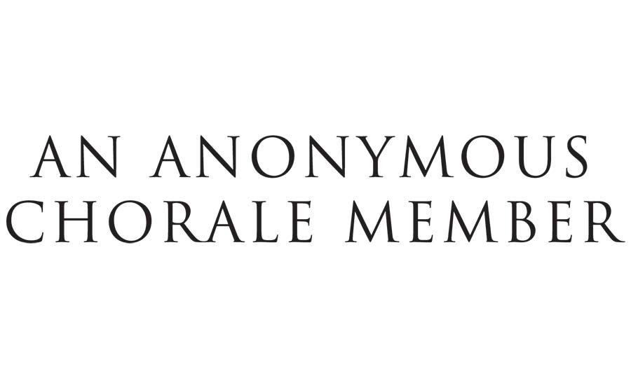 theatre sponsor AN ANONYMOUS CHORALE MEMBER logo